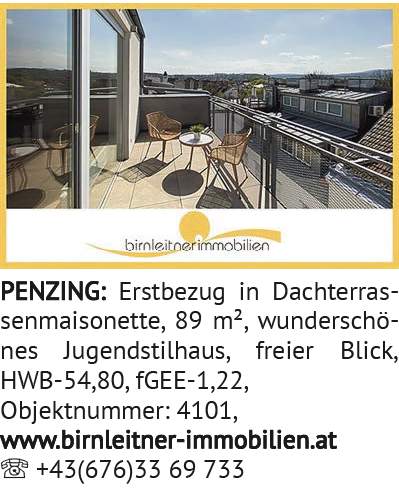 PENZING: Erst be zug in Dach ter ras -