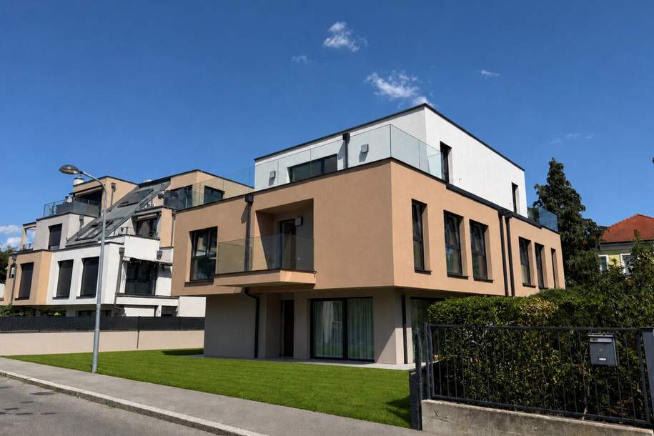 SCHLÜSSELFERTIGE ÜBERGABE - WÄRMEPUMPE - ZIEGELIT - DECKENKÜHLUNG UND ELEKTRISCHE AUßENBESCHATTUNG!, Haus-kauf, 859.000,€, 1210 Wien 21., Floridsdorf