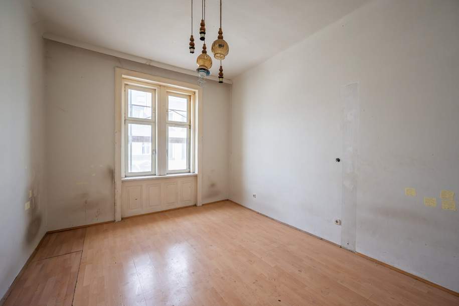 **Hannovermarkt** Sanierungsbedürftige 2-Zimmer Altbauwohnung - Airbnb/Kurzzeitvermietung Zustimmung aller Eigentümer vorhanden, Wohnung-kauf, 159.000,€, 1200 Wien 20., Brigittenau