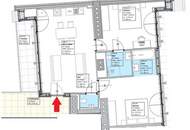 AUGARTEN-NÄHE, 71 m2 Dachgeschoß mit 9 m2 Terrasse, Wohnküche, 2 Zimmer, 2 Bäder, Parketten, Große Pfarrgasse