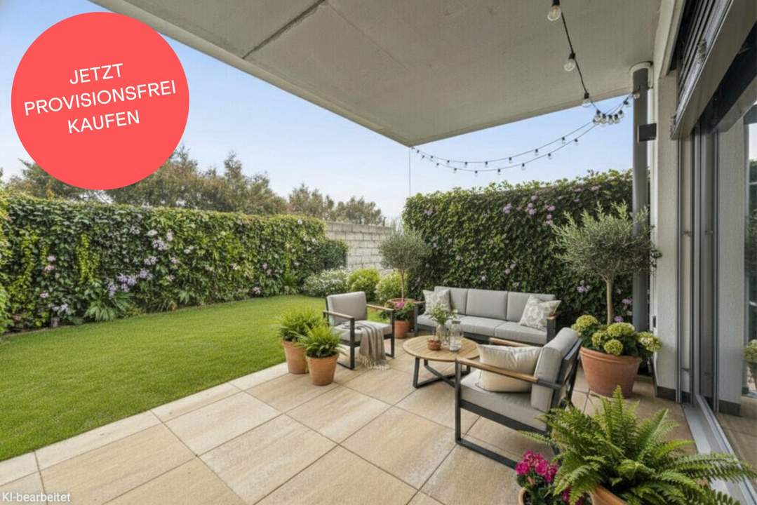 Sofort vermietbar! 62 m²-Wohnung mit großzügiger Raumplanung | Garten mit Süd-West-Sonne | Privatsphäre | Provisionsfrei