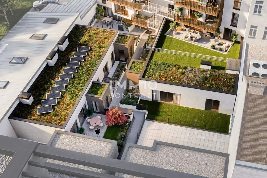 Exklusives Haus im Innenhof - 3 Zimmer mit Eigengarten - Erstbezug, Wohnung-kauf, 172.100,€, 1220 Wien 22., Donaustadt