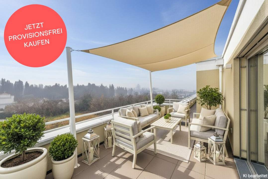 PROVISIONSFREI! 3-Zimmer-Wohlfühlwohnung mit großer Terrasse | Nord-West-Ausrichtung | Grünblick
