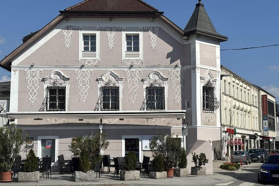 Café-Bistro-Bar mit Schanigarten in Top Lage, Gewerbeobjekt-miete, 4320 Perg