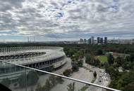 Grünblick über den Prater! Hypermoderes 2 Zimmer Terrassen-Appartment mit traumhafter Aussicht!