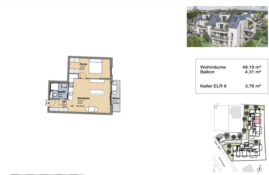 Neues Wohnbauprojekt nähe Schwarzlackenau &amp; Donauinsel I Tiefgarage &amp; effiziente Wärmetechnik I Fußbodenheizung &amp; Kühlung (copy)
