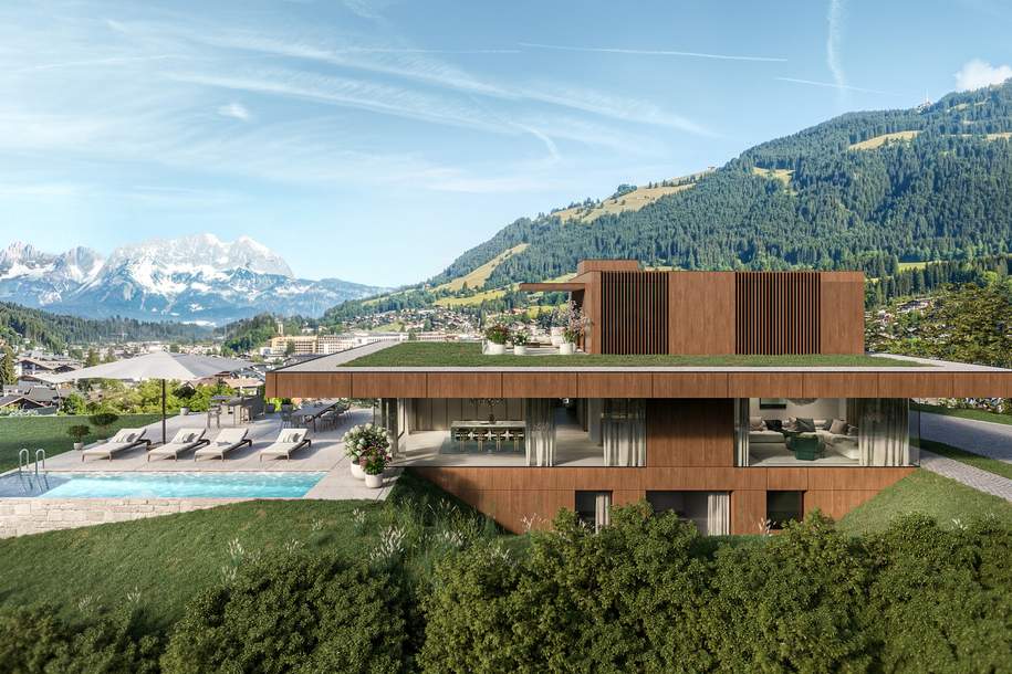 Residenz Ludwig - Luxusvilla in einzigartiger Aussichtslage, Haus-kauf, 3.500.000,€, 6370 Kitzbühel