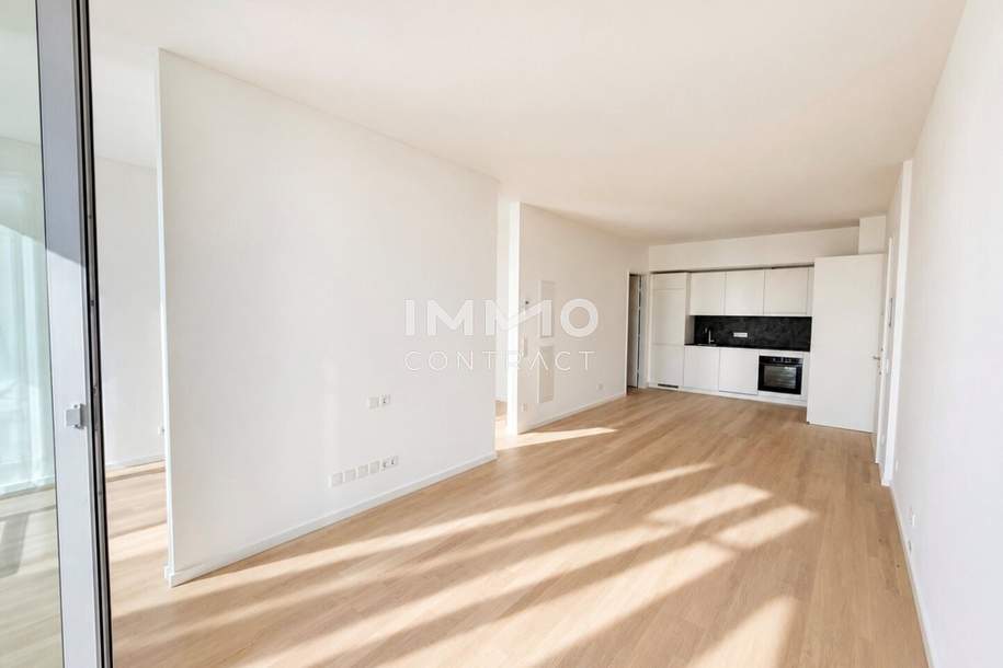 44. Etage: DC2 Tower mit LOGGIA & Wasserblick, Wohnung-miete, 1.100,00,€, 1220 Wien 22., Donaustadt