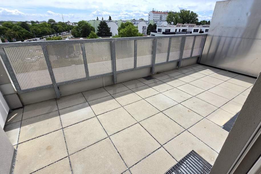 Moderne Terrassenwohnung + Deckenkühlung im 5.OG!!, Wohnung-miete, 1.180,24,€, 1110 Wien 22., Donaustadt