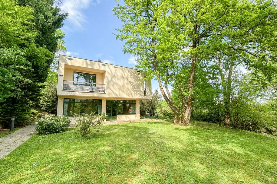 Exklusive Bauhaus-Villa mit Parkgarten & Pool am Waldrand, Haus-kauf, 2.850.000,€, 2340 Mödling