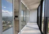 DC2 Tower - Ostseitig Blick auf das Kaiserwasser | 10 m² Loggia | Fernblick