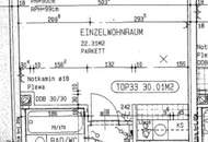 U4/U6-Nähe, HARDTGASSE, 30 m2 Neubau, Einzelwohnraum, Kochnische, Wannenbad, Parketten, Hofruhelage