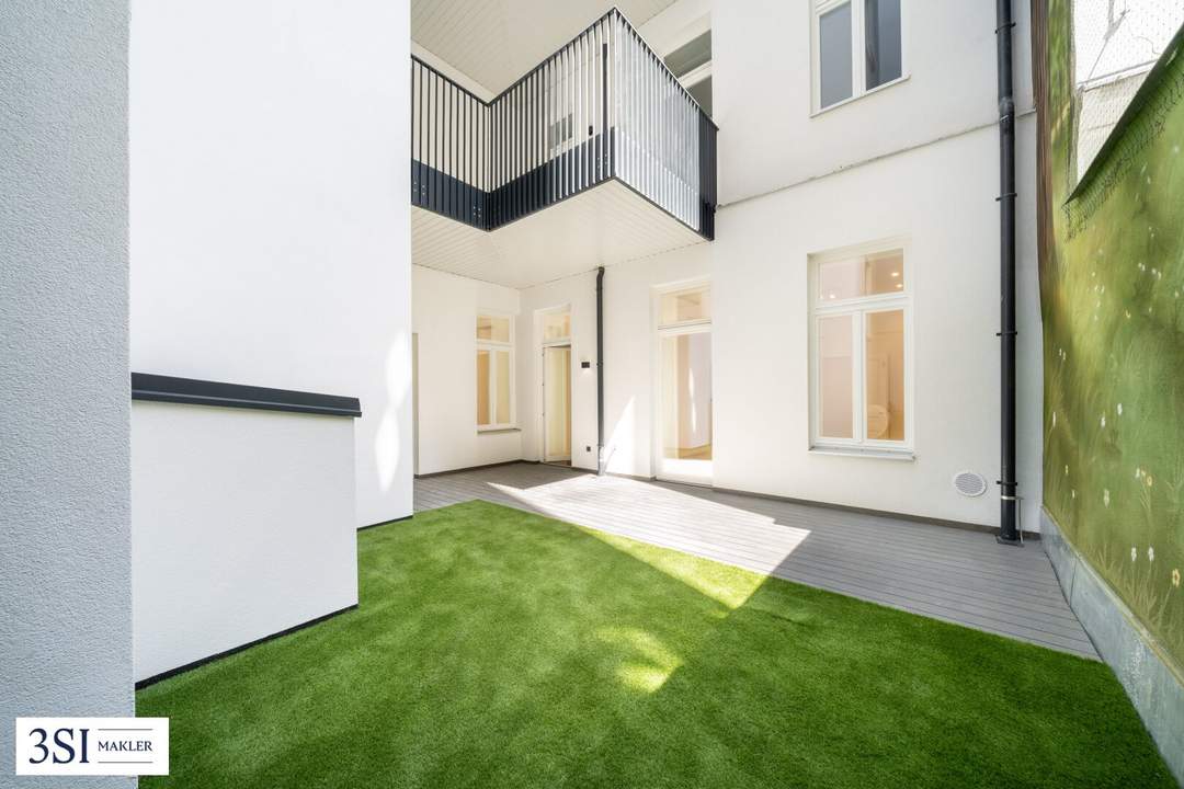 PRUNKSTÜCK - Luxus im Wiener Altbau mit Terrasse und Garten