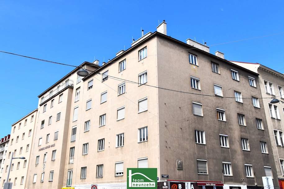 Sanierungsbedürftige Wohnung mit hervorragender Raumaufteilung direkt bei der U1. - WOHNTRAUM, Wohnung-kauf, 305.001,€, 1040 Wien 4., Wieden