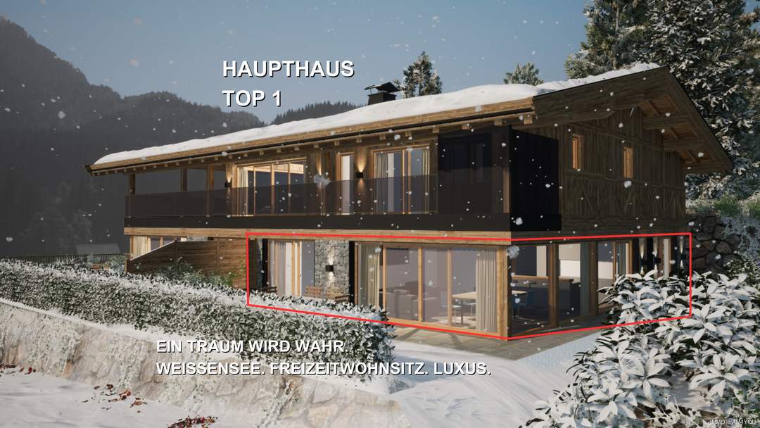 Ein Traum wird wahr! Weissensee. Freizeitwohnsitz. Luxus. Haupthaus Top 1