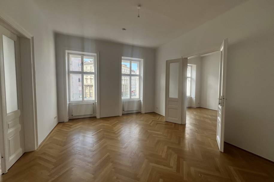 UNBEFRISTET - Helle 3,5-Zimmer Altbauwohnung mit Abstellraum und Kellerabteil, Wohnung-miete, 2.208,70,€, 1090 Wien 9., Alsergrund