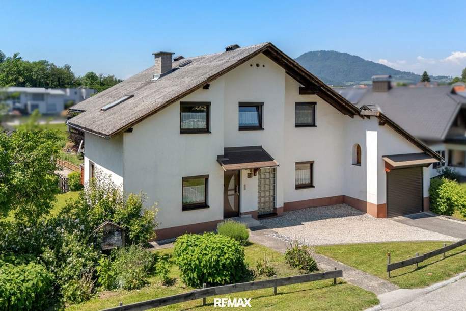 Ruhiges Wohnen mit Weitblick: Gepflegtes Haus mit zwei Wohneinheiten und sonnigem Garten in Maria Saal, Haus-kauf, 345.000,€, 9063 Klagenfurt Land