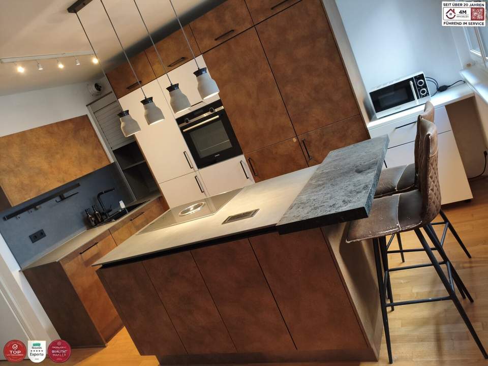 Exquisites Neubau-Juwel im Botschaftsviertel: Moderne 3-Zimmer-Gartenwohnung mit erstklassiger offener Küche & Kochinsel, Wellnessbad und Sicherheitsfeatures