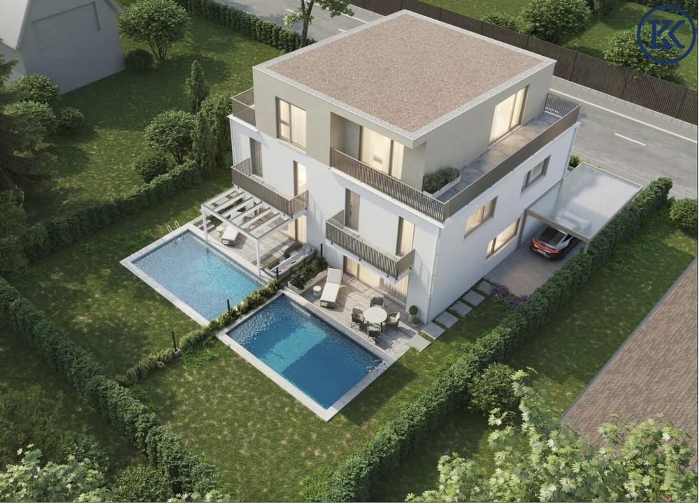 Sommer im eigenen Garten: Neubau-Highlight mit Pool nahe Wien