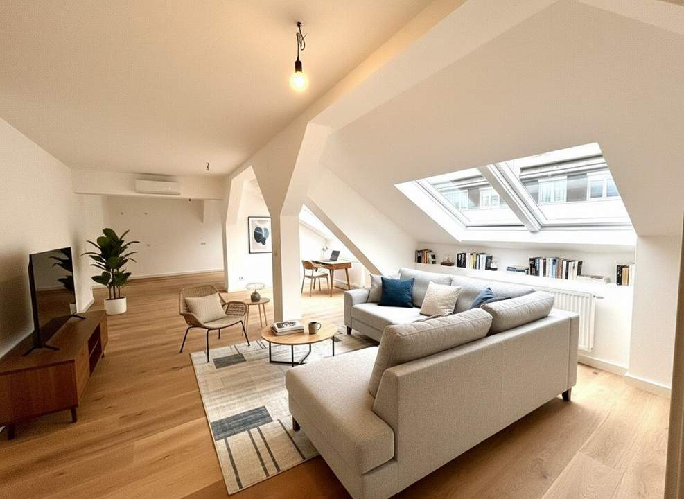 ERSTBEZUG NACH GENERALSANIERUNG! Wunderschönes 3-Zimmer DG mit Terrasse und 2 Bädern - ALLES AUF EINER EBENE!