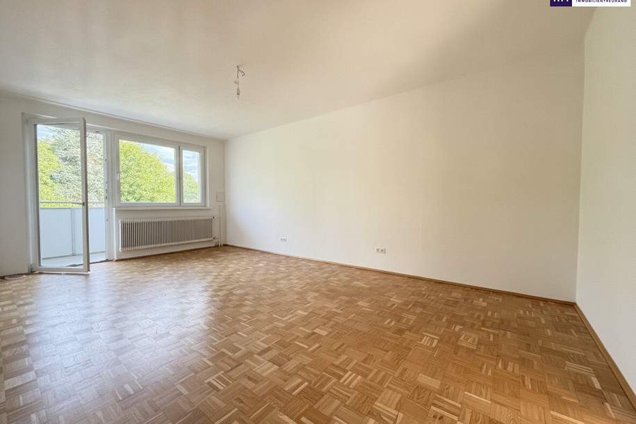 Wohnen im Grünen: Charmante ca. 63m2 große Eigentumswohnung mit Sonnen-Balkon in absoluter Ruhelage!, Wohnung-kauf, 199.000,€, 8042 Graz(Stadt)