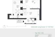 Geräumige 2-Zimmer Wohnung inkl. Einbauküche und Freifläche in Innenhofruhelage!