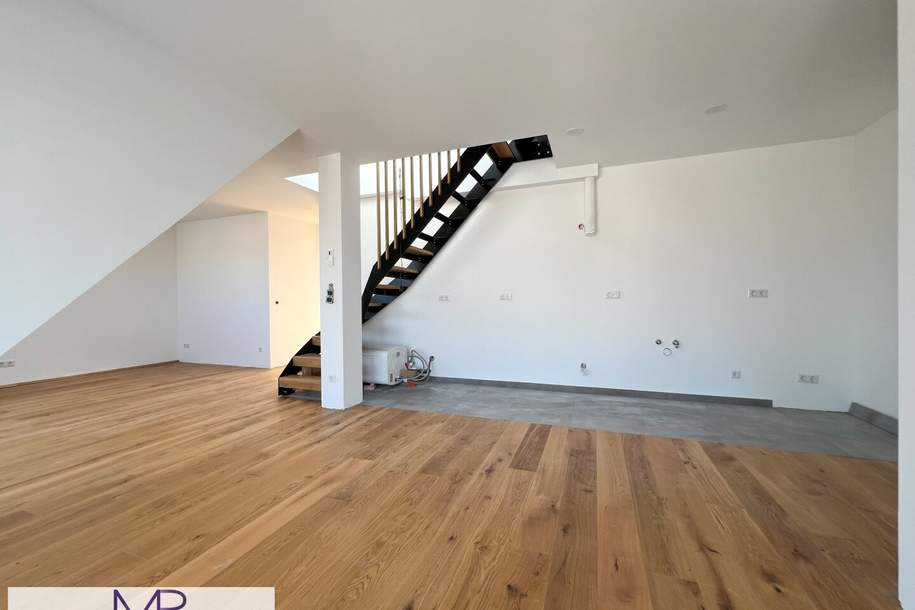 Helle und freundliche 2-Zimmer DG Wohnung mit Balkon und großer Dachterrasse mit 360° Stadtblick!, Wohnung-kauf, 714.000,€, 1020 Wien 2., Leopoldstadt