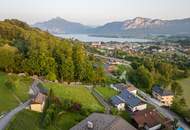 Sonniges Baugrundstück mit Panoramablick auf den Mondsee