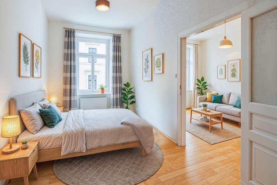 Lichtdurchflutete 62 m² Altbauwohnung in gut angebundener Ruhelage, Wohnung-kauf, 263.500,€, 1030 Wien 3., Landstraße