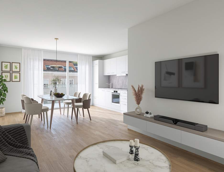 AICHHOLZGASSE - Großzügiges Wohnen auf vier Zimmern mit Balkon &amp; 2 Loggien