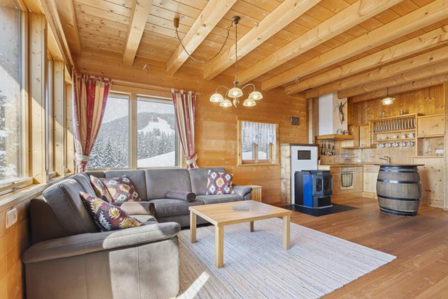 Alpines, voll möbliertes Chalet im Skigebiet Klippitztörl – Ihr gemütliches Refugium mit Vermietungspotenzial, Haus-kauf, 350.000,€, 9462 Wolfsberg