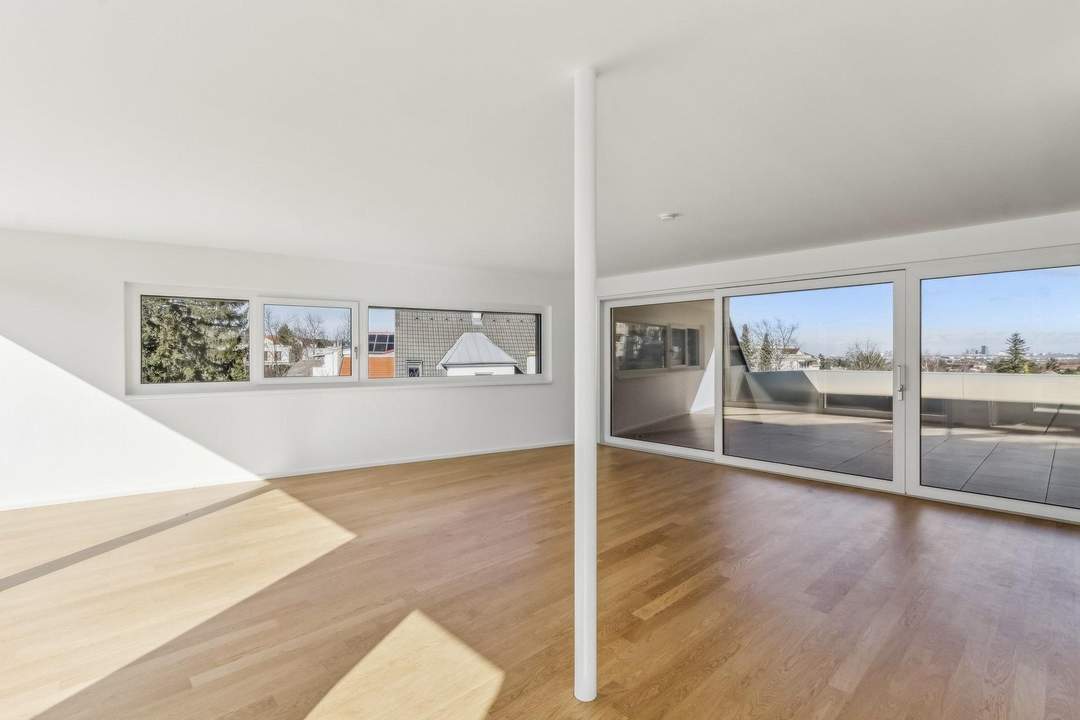 Außergewöhnlich Wohnen in Brunn am Gebirge - 4-Zimmer-Dachgeschosswohung im BRUNNIQUE