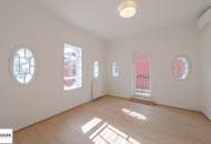Stilvolle Dachgeschoss-Maisonette mit ca. 37 m² Terrasse, Klimaanlage &amp; Altbaucharme bei Wien Mitte