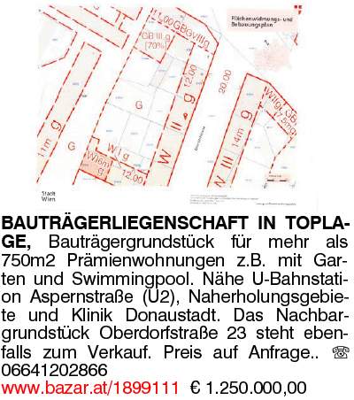 BAUTRÄGERLIEGENSCHAFT IN TOPLAGE,