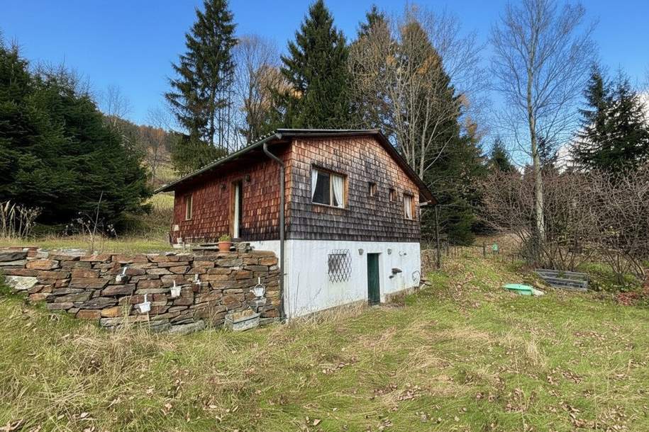 Alpines Ferienhaus nahe der Skipiste | Zirbenschlafzimmer, Kachelofen &amp; Naturidylle | umgeben von Wiesen und Wäldern, Haus-kauf, 249.000,€, 2870 Neunkirchen