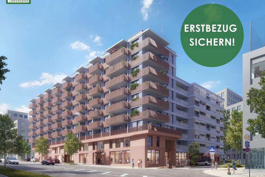 Neue Gründerzeit – Village im Dritten: Effizient geschnittene 2-Zimmer-Wohnung Nähe Schweizergarten &amp; U3 fußläufig erreichbar, Wohnung-miete, 1.049,00,€, 1030 Wien 3., Landstraße
