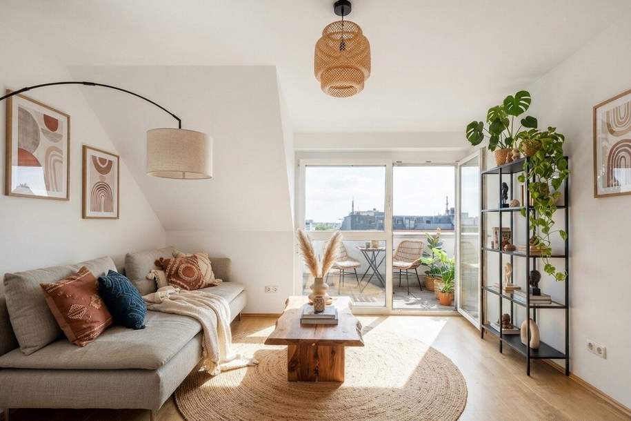 Modern wohnen direkt bei der U1 - Helle 3-Zimmer-Wohnung mit Terrasse!, Wohnung-kauf, 349.000,€, 1220 Wien 22., Donaustadt