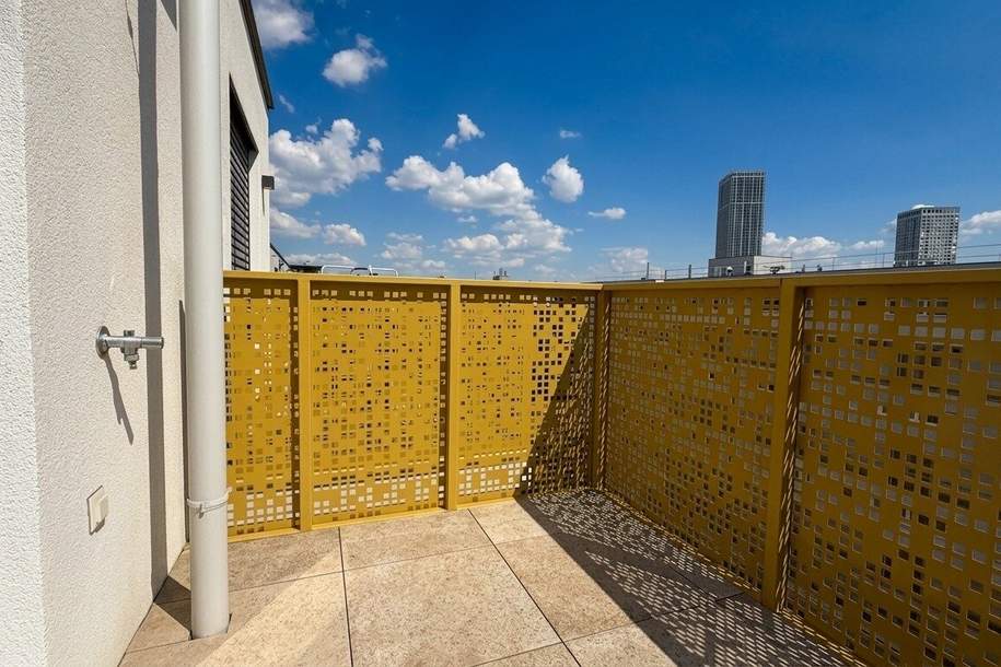 Ab Oktober: möblierte und klimatisierte 2-Zimmer-Wohnung mit Terrasse!, Wohnung-miete, 1.100,00,€, 1220 Wien 22., Donaustadt
