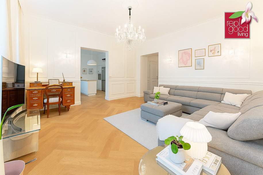 Wien Mitte: 4-Zimmer-Altbau | Luxussanierung | Balkon genehmigt | Nähe U3/U4 & Innenstadt, Wohnung-kauf, 980.000,€, 1030 Wien 3., Landstraße