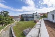 WOHNEN - STADTHAUS mit GARTENANLAGE beim STADTPARK! Nordisches Design | Vielfältige Gestaltungsmöglichkeiten | 3 Garagen | Dachterrasse mit Panoramablick