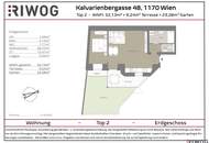 An der neuen U5 | 2-Zimmer Terrassenwohnung mit Garten komplett in den ostseitigen Innenhof gerichtet | barrierefrei