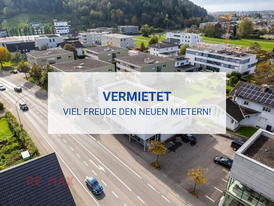 Repräsentative Verkaufsfläche an hochfrequentierter Straße in Feldkirch