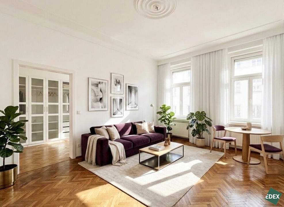 Sonniger 2-Zimmer Altbau nähe Hauptbahnhof und Schweizergarten