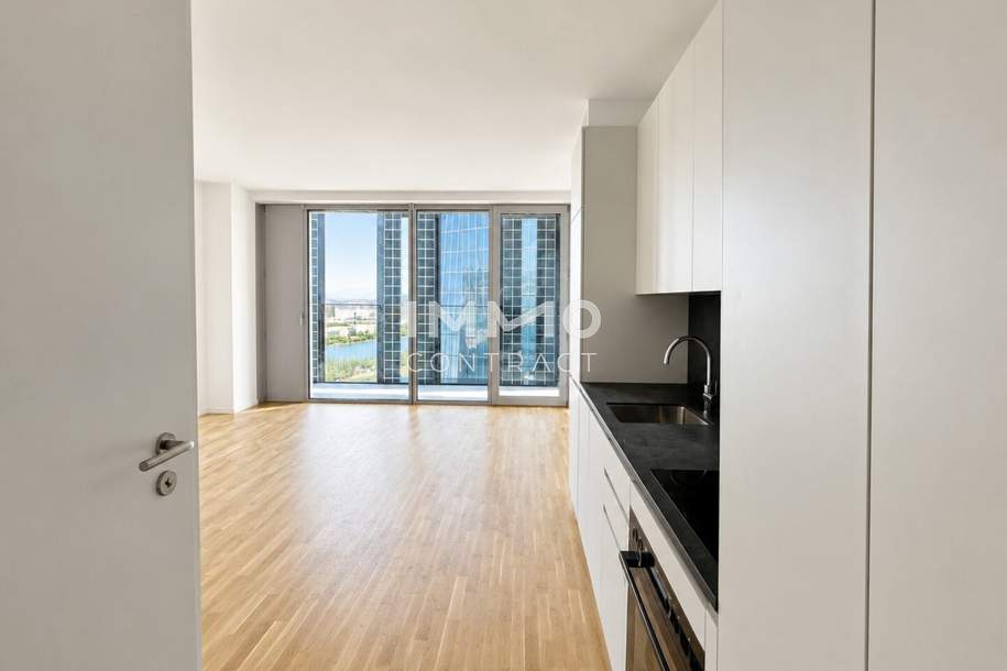 ERSTBEZUG Studio mit Loggia - THE SKY RESIDENCES, Wohnung-miete, 1.100,00,€, 1220 Wien 22., Donaustadt