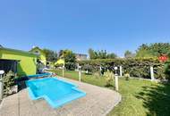 Erweiterbares 68m² Einfamilienhaus mit Garage, Pool &amp; Gartenhaus