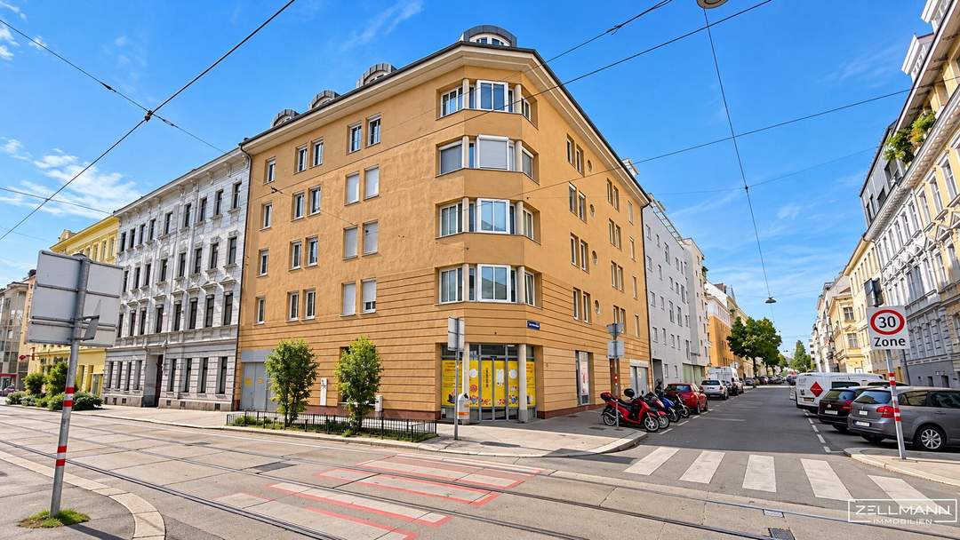 HERNALS | Geschäftslokal / Büro / Einzelhandel / Lagerräume | befristet vermietet bis Ende 2027 | ZELLMANN IMMOBILIEN
