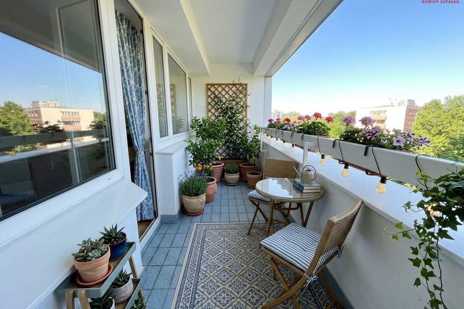 Sehr einladende, großzügige 2-Raum-Wohnung mit Loggia! Im Stadtteil Niedernhart/Spallerhof direkt neben dem Vital- und Einkaufszentrum Muldenstraße!, Wohnung-miete, 819,57,€, 4020 Linz(Stadt)