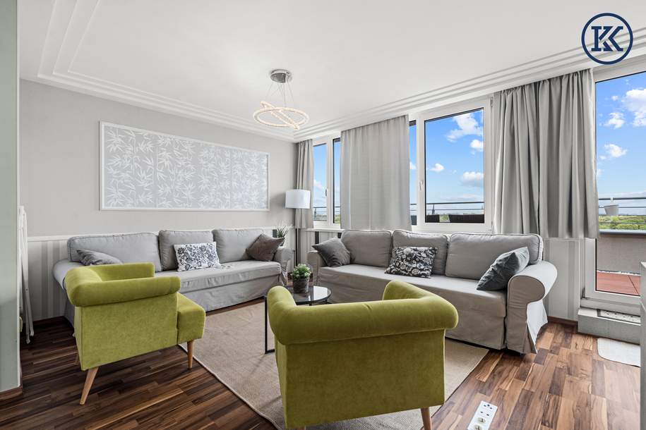 2 Zimmerwohnungen mit großer Terrasse im 8. Stockwerk!, Wohnung-kauf, 1200 Wien 20., Brigittenau