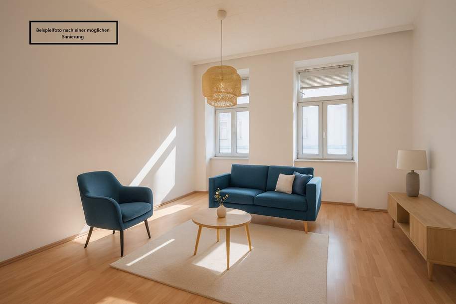 ++NEU++ Sanierungsbedürftige 1-Zimmer Altbau-Wohnung, viel Potenzial!, Wohnung-kauf, 88.900,€, 1100 Wien 10., Favoriten