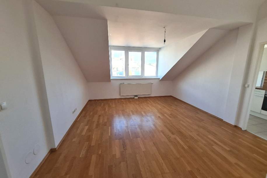 Toll aufgeteilte 2-Zimmer-Wohnung im Dachgeschoss!, Wohnung-kauf, 199.000,€, 1100 Wien 10., Favoriten